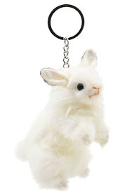 HANSA 　キーチェーン シロウサギ BUNNY KEYCHAIN　 6458【送料無料】（ウサギ、うさぎ、兎、人形、マスコット、ぬいぐるみ、キャラクターグッズ）