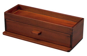 日本製 カスターand箸箱(ブラウン)(15255)【送料無料】(箸箱、キッチン用品、箸収納ケース、収納ボックス、飲食店備品)