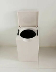 トイレポット (WH)【送料無料】(サニタリーペール、サニタリーボックス、トイレ収納、ゴミ箱、ごみ箱、インテリア雑貨)