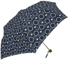 55cm楽々ミニ "たんぽぽとシロツメクサ" 　 ネイビー（S2110404）/ ベージュ（S2110415）【送料無料】（アンブレラ、傘、雨具、折りたたみ傘、折畳）