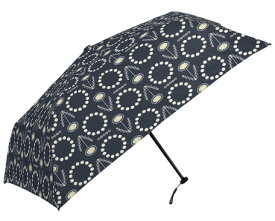 50cm楽々ミニ "たんぽぽとシロツメクサ" 超細軽量骨仕様 　 ネイビー（S2110904）/ ベージュ（S2110915）【送料無料】（アンブレラ、傘、雨具、折りたたみ傘、折畳）