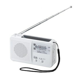 手回し充電ラジオ BS901WH 【送料無料】（ラジオ、ライト、懐中電灯、地震対策用品、防災グッズ）