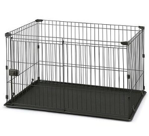 【アイリスオーヤマ ペット用品 ケージ・サークル】システムサークルトレー付き STS-1200T【送料無料】(ペットゲージ、ペットサークル、ペットハウス、ペット用品)