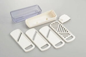 【日本製】よく使う4種類のスライサー・おろしセット  ニューキッチンベーシック デイリースライサー (SJ2955) 【送料無料】(野菜スライサー・カッター、調理器具、キッチン小物)