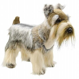 HANSA正規品　ミニチュアシュナウザー グレー 45 MINIATURE SCHNAUZER　 CHEHUAHUA　 5767【送料無料】（イヌ、いぬ、犬、ドッグ、人形、置物、オブジェ、ぬいぐるみ、キャラクターグッズ）