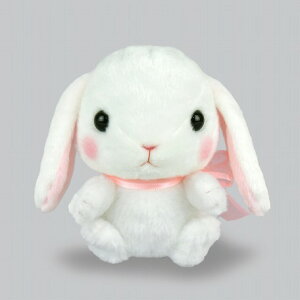 【アミューズ正規品】ぽてうさろっぴー しろっぴー ST 703213  (うさぎ、ウサギ、兎、人形、玩具、おもちゃ、ぬいぐるみ、キャラクターグッズ)
