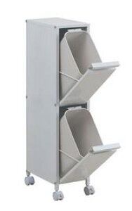 スチール製ダストボックス 9リットルタイプ2分別 NJ-0399 【送料無料】(ゴミ分別ボックス、ダストBOX、ゴミ箱、ごみ箱)