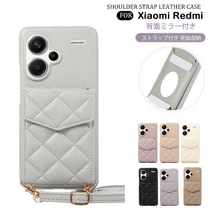 Redmi Note 13 Pro �P�[�X �J�[�h���[ �~���[�t�� ���ϋ� Redmi Note 13 Pro Plus ���b�h�~�[ �m�[�g13�v�� �v���X �P�[�X �w�� �g�уJ�o�[ ���b�h�~�[ �m�[�g13 �J�o�[ Redmi Note 13 Pro �X�}�z�V�����_�[ ��
