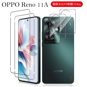 OPPO Reno 13A ガラスフィルム OPPO Reno 13A フィルム オッポ りの11A カメラ保護 レンズフィルム レンズカバー スクラッチ防止 強化ガラスフィルム 貼り付け簡単 保護フィルムセット 液晶保護 カメ