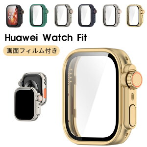 HUAWEI WATCH FIT 5 �P�[�X HUAWEI WATCH FIT 5 Pro �t�B����+PC�t���[�� HUAWEI WATCH FIT 5 �J�o�[ �K���X�t�B���� �N���A �t�@�[�E�F�C�E�H�b�` �S�ʕی� HUAWEI WATCH FIT4 FIT5 �P�[�X �ی�J�o�[ �����K���X ���h