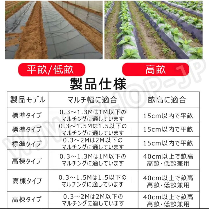 楽天市場】【時間限定P2倍】マルチ貼り機 1人ハンドプル型 マルチ 