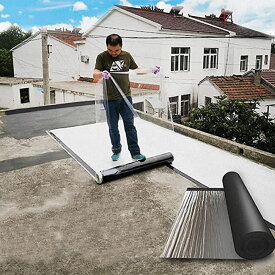 強力防水シート - 剝がして貼るだけ 断熱防水 万能止水テープ 屋外・屋上・屋根使用可能 幅1m×厚さ1.5mm（20m）