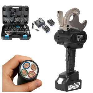 �d���P�[�u���J�b 8V �[�d�� �ő僳50/65/75/85/95mm�ؒf�p ���`�F�b�g�� �[�d�P�[�u���J�b�^�[ ��/�A���~�Ή� �u���V���X���[�^�[���� ���^ �y�ʐ݌v ��1�ƃo�b�e���[2�t�� �ᑛ�� �ȒP���� 