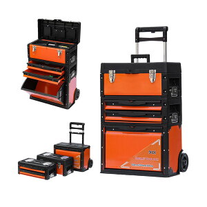 �c�[���{�b�N�X �L���X�^�[ �ړ��^ 3�i �c�[���`�F�X�g �L�����[�t�� ��e�� 3�C��1 �H� ���[�P�[�X �ő�ύڗ�70kg �����o���t�� �x�A�����O�t�����[�� ��� DIY �v�� �^�т₷�� �ςݏd��