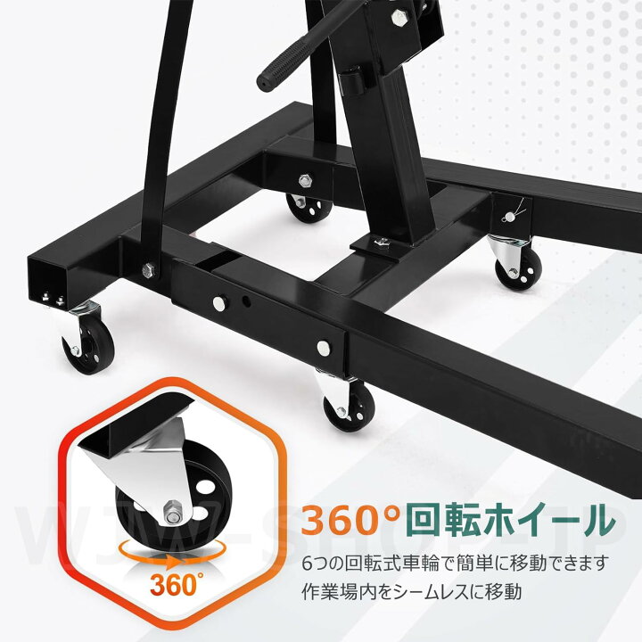 楽天市場】【時間限定P5倍】エンジンクレーン 2t/3t 手動 油圧式 