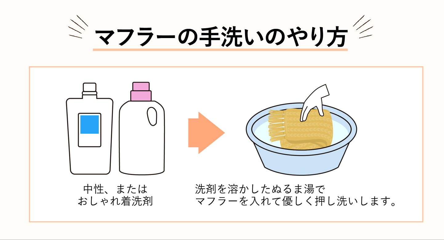 マフラー 洗い 方