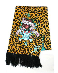 オーダー 激安 Anm Brw インポート セレカジ 正規品 Ed Unygi Hardy エドハーディ ラブキルプリントスカーフ レオパード 販売売れ済 Www Kalahariholdings Com