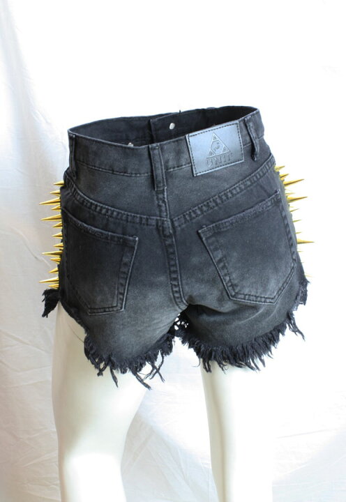 楽天市場】【UNIF/ユニフ】スタッズ付きショートパンツ（BLACK 
