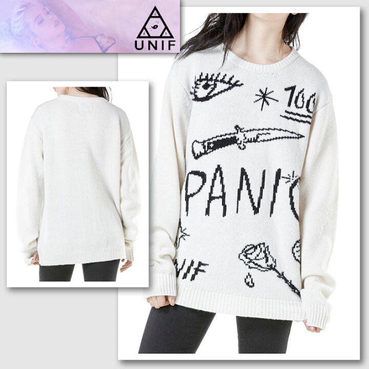 楽天市場】新作【UNIF／ユニフ】 NO WIFI SWEATER PANIC ニット 