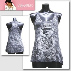 �yLauren Moshi�^���[�����E���V�zNANCY-RACERBACK SWING TANK PATCH BEAR HEATHER�i�O���[�EGRY�j/���f�B�[�X�y�C���|�[�g�z�y�Z���J�W�z�y���K�i�z2076-HBO-1981