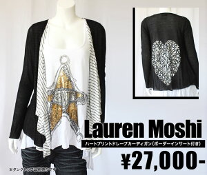 �yLauren Moshi�^���[�����E���V�z �n�[�g�v�����g�h���[�v�J�[�f�B�K���i�{�[�_�[�C���T�[�g�t���E�u���b�N�EBLK�j/���f�B�[�X�y�C���|�[�g�z�y�Z���J�W�z�y���K�i�z
