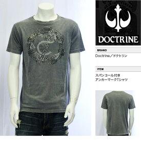 【DOCTRINE/ドクトリン】スパンコール付きアンカーマークTシャツ（グレー・GRY）/メンズ【インポート】【セレカジ】【正規品】M5373SC-32