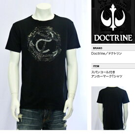 【DOCTRINE/ドクトリン】スパンコール付きアンカーマークTシャツ（ブラック・BLK）/メンズ【インポート】【セレカジ】【正規品】M5373SC-63