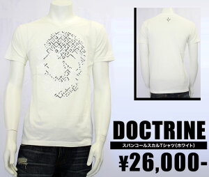 【DOCTRINE/ドクトリン】スパンコールスカルTシャツ(ホワイト・WHT)/メンズ【インポート】【セレカジ】【正規品】M5323SV-33