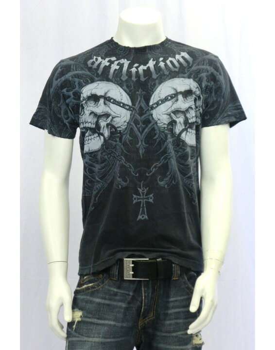 楽天市場】【AFFLICTION/アフリクション】ダブルスカルクロスチェーン 