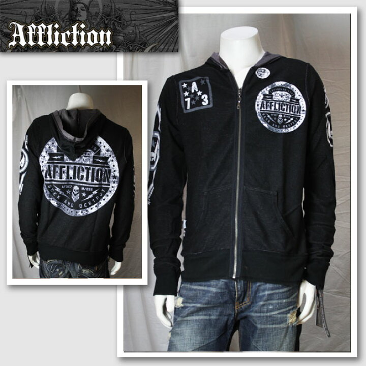 楽天市場】【AFFLICTION/アフリクション】スカルウィングリバーシブル 