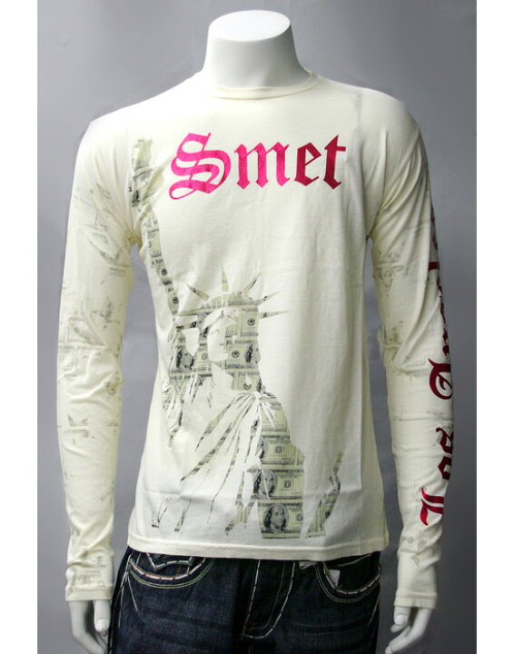 楽天市場】【SMET/スメット】 スカル&自由の女神プリントロンT（オフ 
