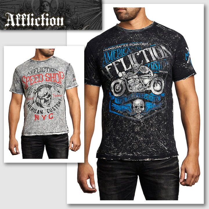 楽天市場】新作【AFFLICTION/アフリクション】MOTOR OIL ライダー  