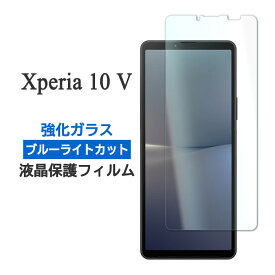 Xperia 10 V フィルム SO-52D SOG11 A302SO XQ-DC44 液晶保護 ブルーライトカット 9H 強化ガラス シート シール カバー ソニー Xperia 10 5 エクスペリア テン マークファイブ スマホフィルム