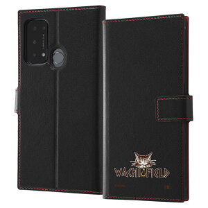 OPPO Reno5 A ケース 手帳型 猫のダヤン 耐衝撃 ソフトマグネット ダヤン_WACHIFIELDロゴ カバー オッポ リノ ファイブ エー スマホケース