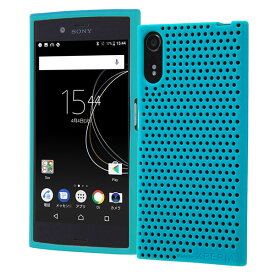 Xperia XZs XZ SO-03J SOV35 602SO SO-01J SOV34 601SO ケース ソフトケース シリコン メッシュ ブルー カバー エクスペリア エックスゼットエス エックスゼット スマホケース