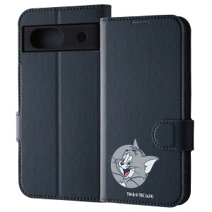 Google Pixel 8a ケース ピクセル8a 手帳型 トムとジェリー レザー シンプル マグネット トム_ひょっこり カバー Google Pixel8a グーグル ピクセル 8a スマホケース