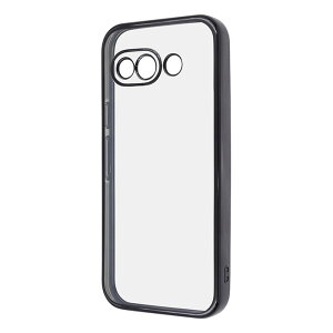 Google Pixel 9a ケース ピクセル9a ソフトケース 精密設計 カメラ保護 衝撃吸収 バンパー メタリック TPU ブラック カバー Google Pixel9a グーグル ピクセル 9a スマホケース