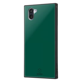 【スーパーSALE P最大20倍】 AQUOS R3 SH-04L SHV44 808SH ケース ハードケース 耐衝撃ガラス KAKU シルク ダークグリーン