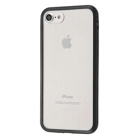 iPhone SE 第3世代 第2世代 SE3 SE2 iPhone 8 7 ケース ハードケース アルミバンパー 背面クリアパネル マットブラック アイフォン カバー スマホケース