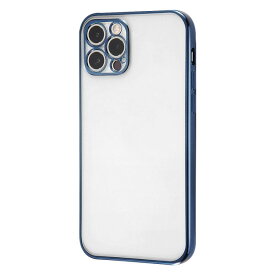 iPhone12 iPhone12 Pro ケース ソフトケース Perfect Fit メタリックケース ブルー カバー アイフォンケース スマホケース