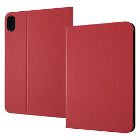 iPad mini 2021 第6世代 レザーケース スタンド機能付き レッド タブレットケース