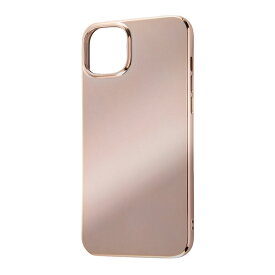 iPhone14 Plus ケース ソフトケース TPU MIRROR ピンクゴールド カバー アイフォン スマホケース