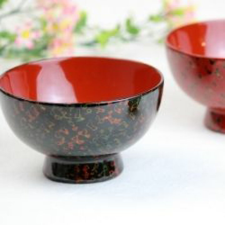 楽天市場】【送料無料】小林漆器 津軽塗 夫婦汁椀・箸セット（桐箱入 