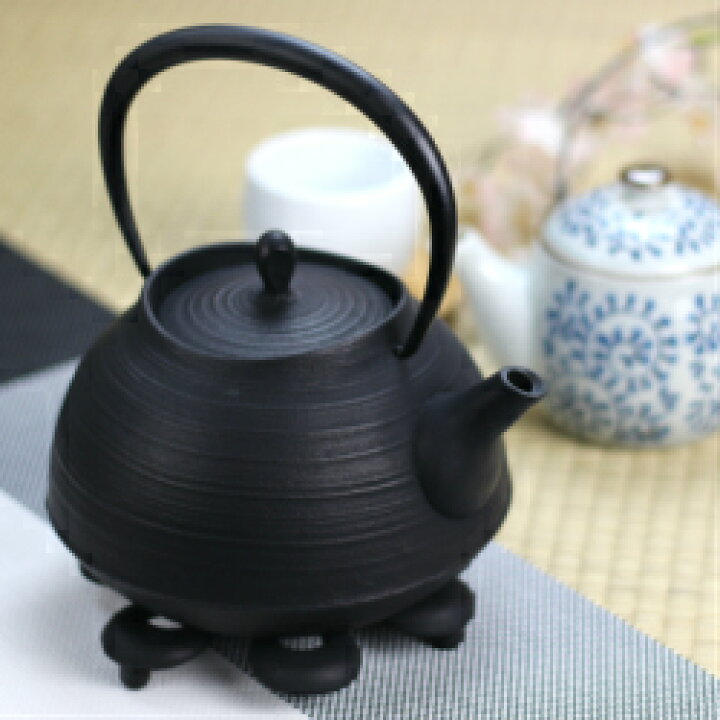 楽天市場】【送料無料】南部鉄器 壱鋳堂 鉄瓶 刷毛目 1.3L（黒仕上げ  