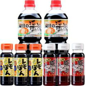 【送料込み】山田の醤油1リットルx2本 +ミニボトル レモぽん3本+豚丼のたれ3本セット 濃口醤油 復興支援 株式会社びはんコーポレーション