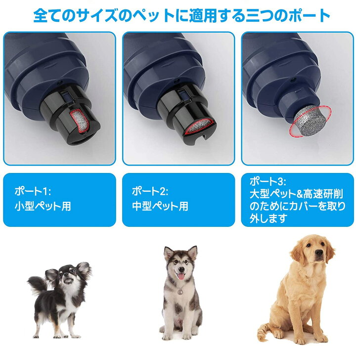 楽天市場 Pateker 犬 爪切り 犬 つめきり 超高輝度ledライトx2 強化版 3 6v モーター 3倍 パワフル 2速 充電式 爪切り 爪やすり 犬 猫用 爪切り ネイルケア 小型犬 中型犬 大型犬 用 爪研ぎ器 安全 静音 爪削り 電動爪トリマー 痛くない 足 グルーミング