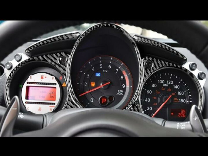 楽天市場】フェアレディZ Z34用 カーボン メーターパネルカバー 