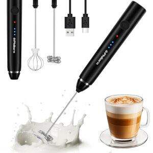 Philorn �y1�{�����z�~���N�t�H�[�}�[ USB�[�d�� 3�i�K���� �d�� �~���N�A���Ċ� ��]��23000rpm ���y��200g �n���h�~�L�T�[ ���^ �~�j �X�e�����X304 �ȒP������� �z�C�b�p�[ �R�[�q�[/����/����