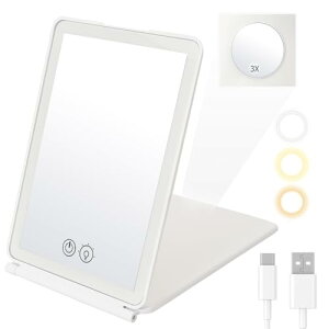 ANWALE ��㋾ ����3���F�ؑ� �� ��� ���D�~���[ �苾 led���C�N �܂肽���� �g�勾 3�{ ���~���[ �^�b�`�� ���i�K�̖��邳���� �p�x���� ���[�y �R���p�N�g