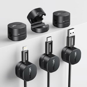 UGREEN 6�Z�b�g �}�O�l�b�g�� �P�[�u���z���_�[ ���^ �P�[�u���N���b�v �z���~�� �z������ �\��t�� ���͔S�� USB�z�����[ �R�[�h�E�P�[�u���I�[�K�i�C�U�[ ��� �f�X�N �� �� �� �i�C�g�e�[